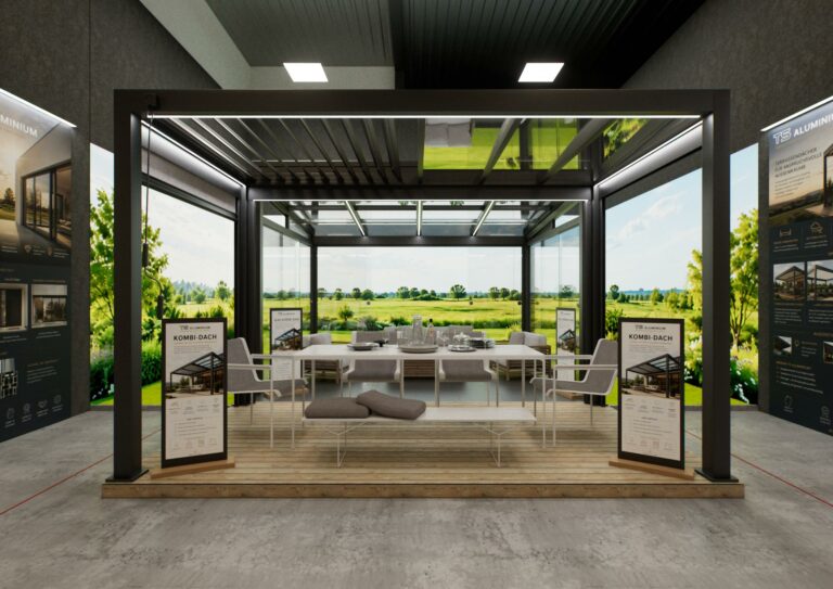 Ausstellungskonzept Terrassendächer
